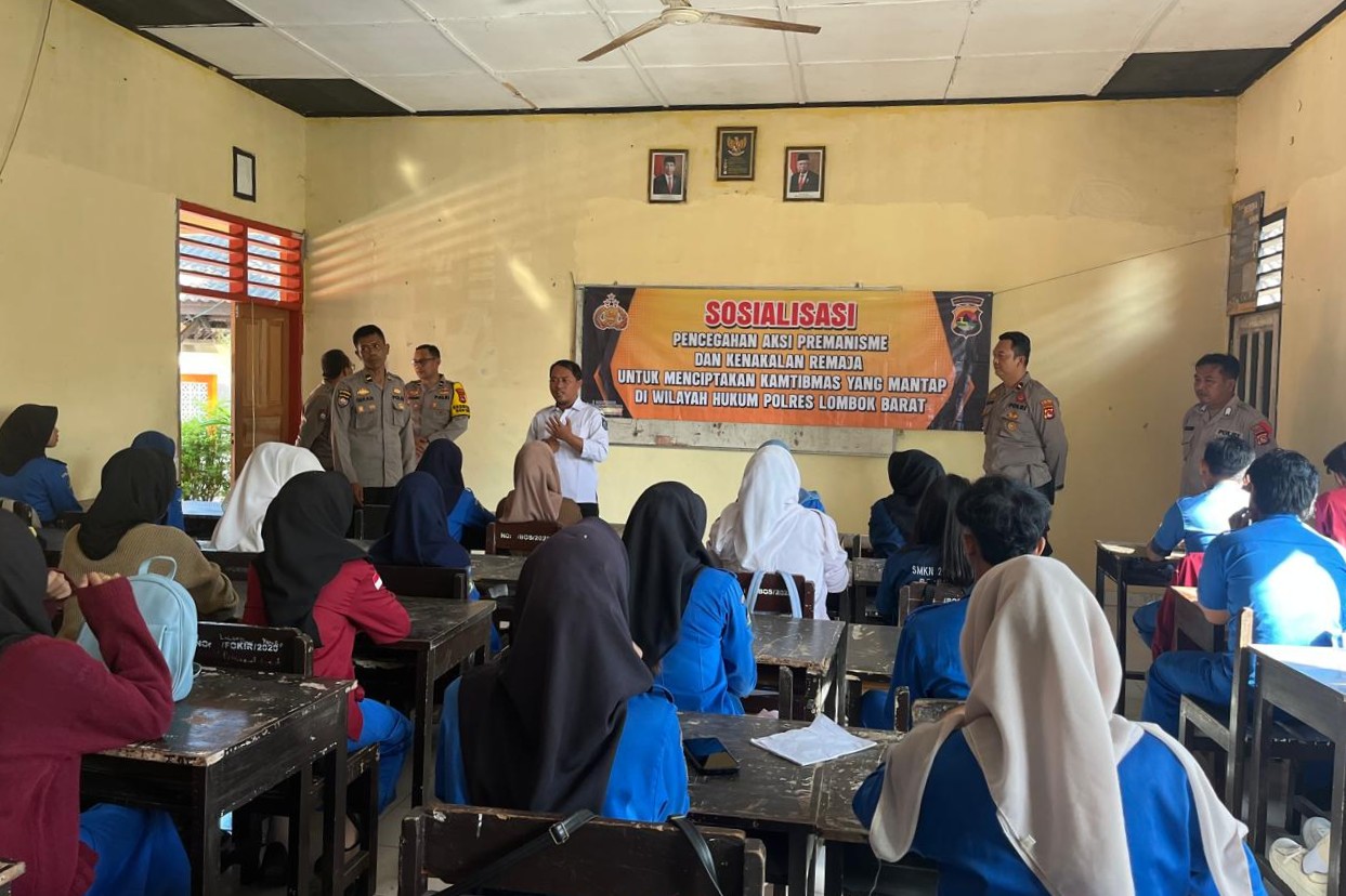 Bahaya Narkoba dan Pernikahan Dini Disorot di SMK N 2 Kuripan