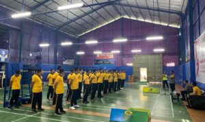 Turnamen Bulutangkis Satker Polres Lombok Barat Meriahkan Hari Bhayangkara ke-79