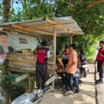 Jaga Kamtibmas, Samapta Polres Lobar Sosialisasikan KEMOS 110 di Kecamatan Gerung