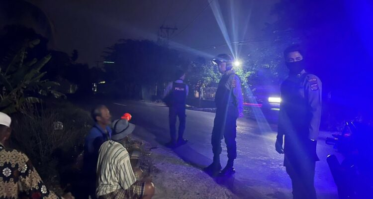 Patroli Malam Intensif Polres Lombok Barat Amankan Kecamatan Kuripan dari 3C dan Balap Liar