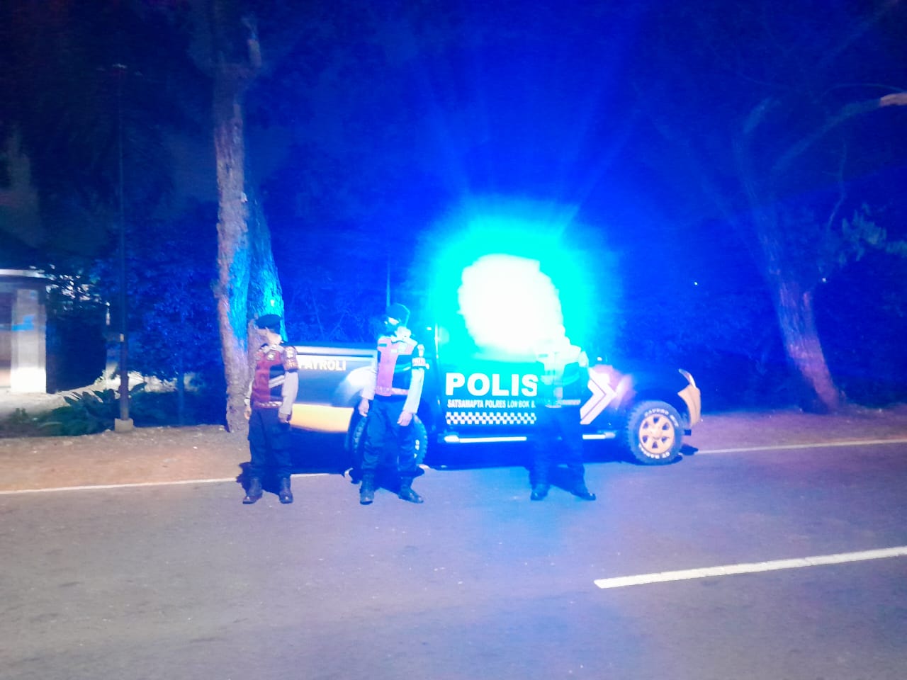 Polres Lombok Barat Rutin Gelar Patroli Preventif di Bypass Bandara Lombok