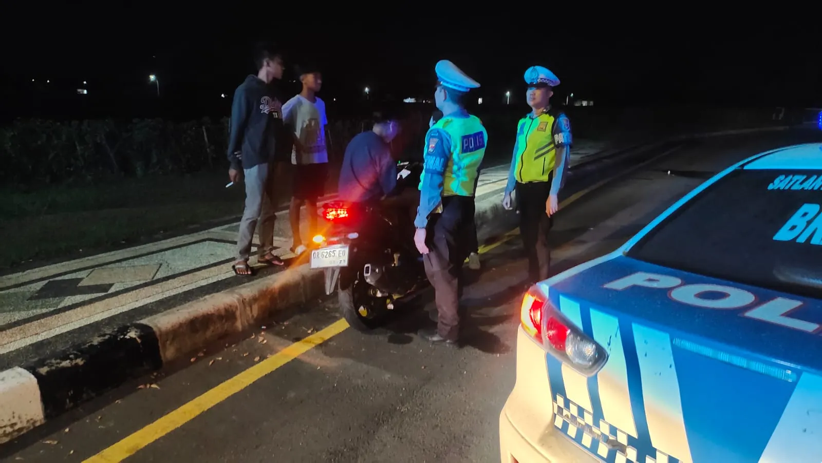 Polres Lombok Barat Siaga Malam Cegah Balap Liar dan Begal